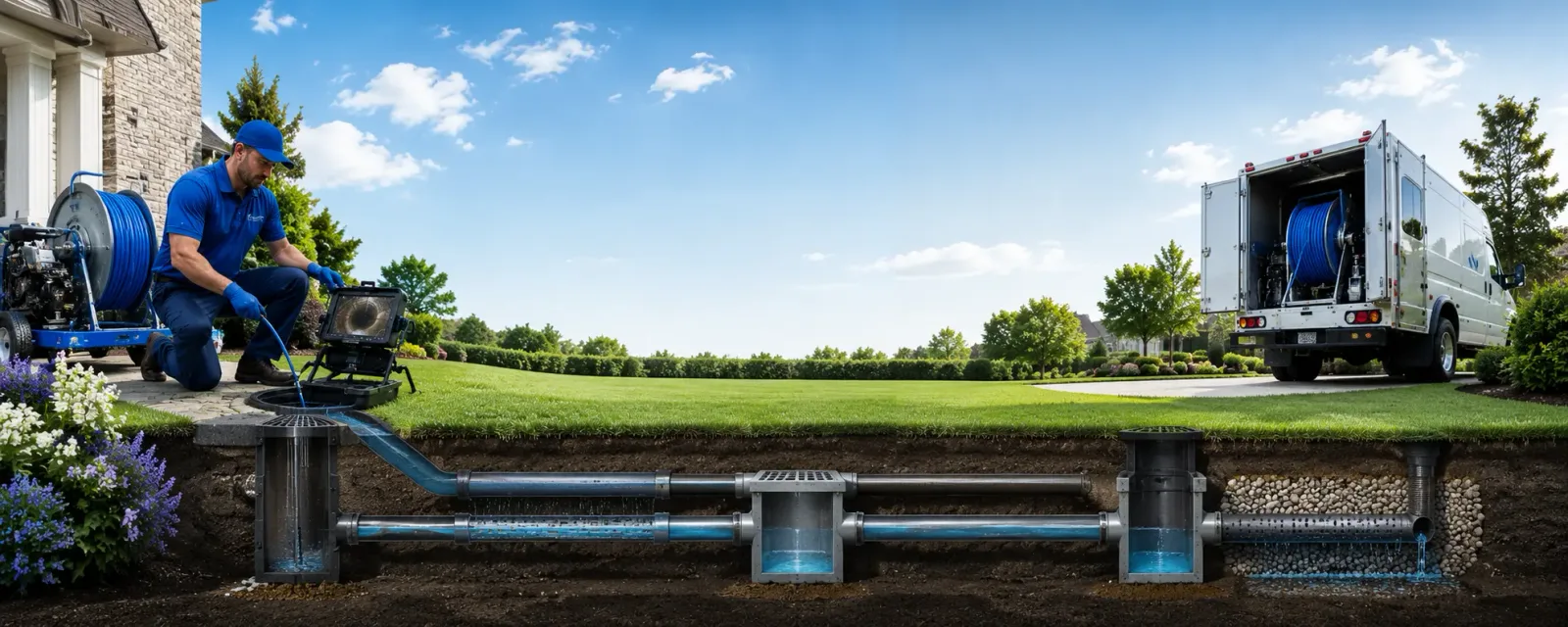Outdoor drain cleaning information for Fountain, NC
